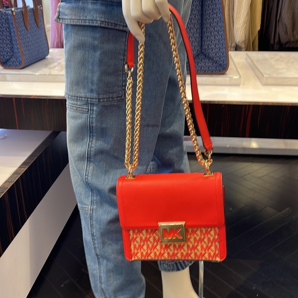 MICHAEL KORS SONIA SMALL SHOULDER XBODY Coral Reef - Picture 12 of 16